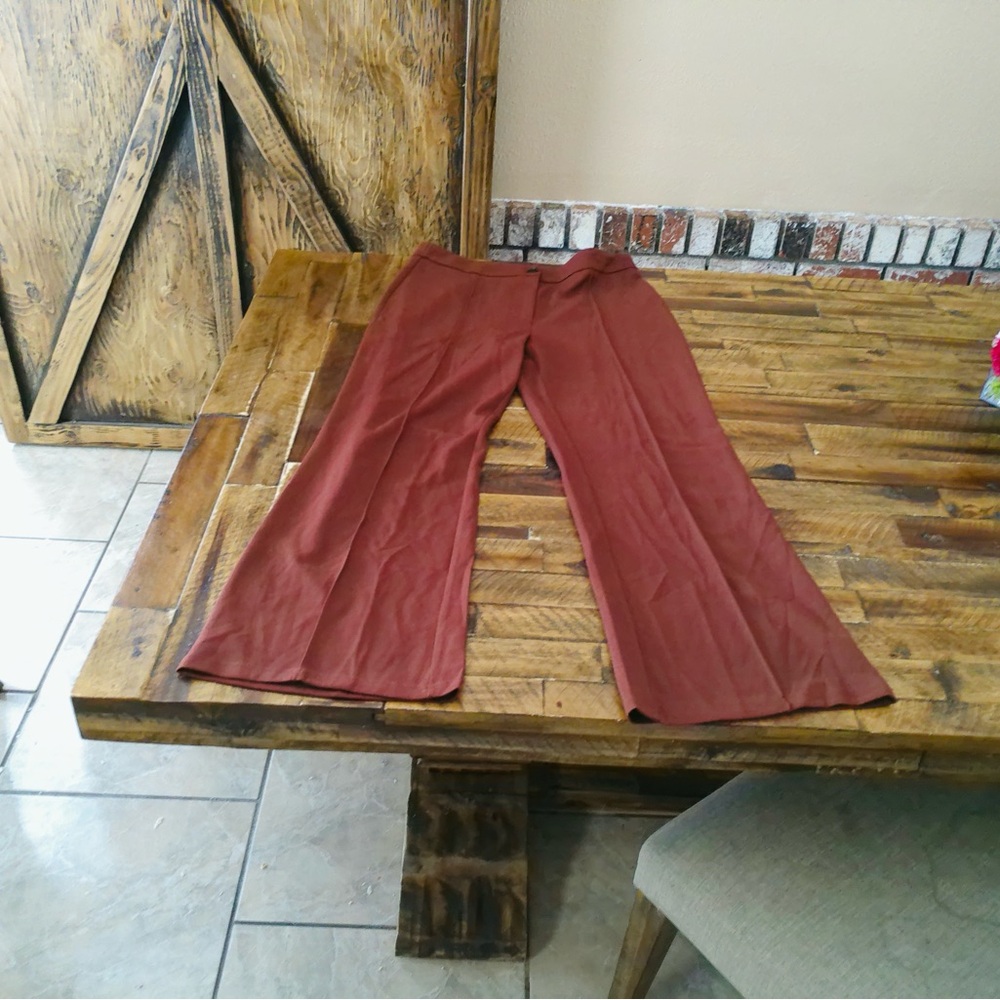 Wide Leg Rust Pants